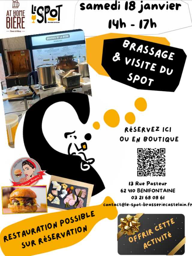 Atelier de brassage et visite du Spot - Le Spot brasserie Castelain