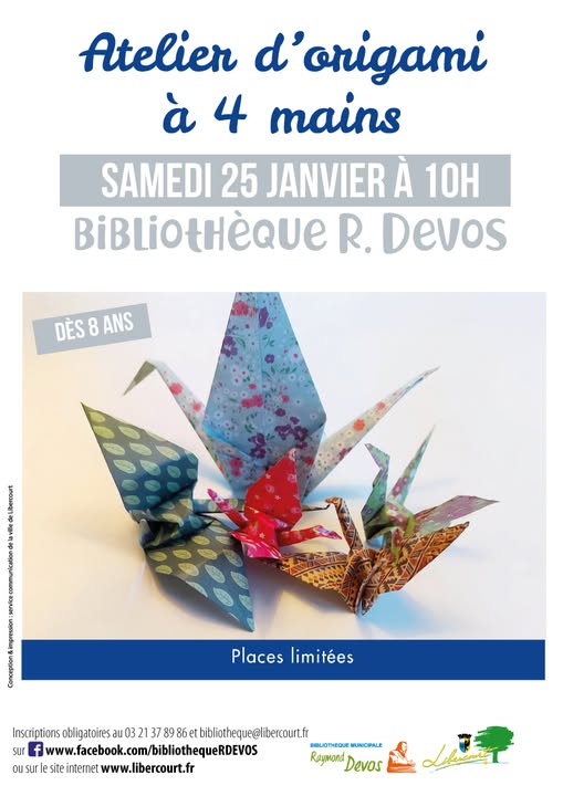 Atelier d'origami à 4 mains