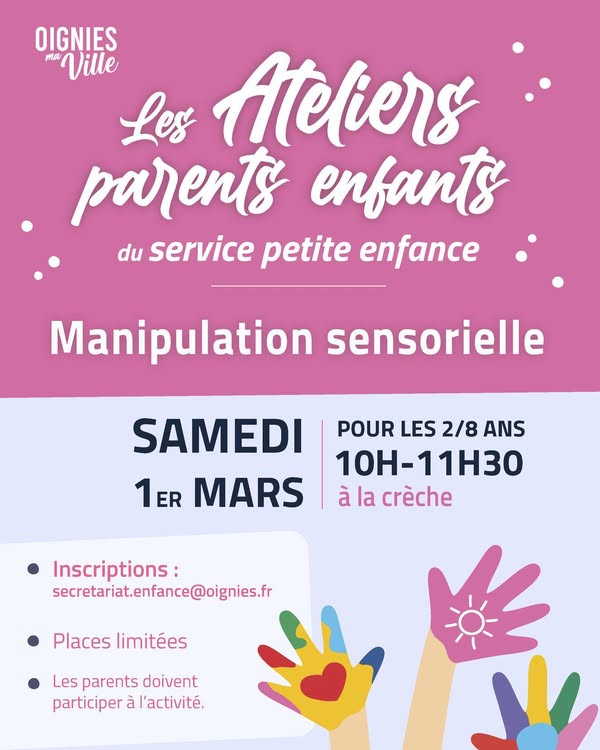 Atelier manipulation sensorielle