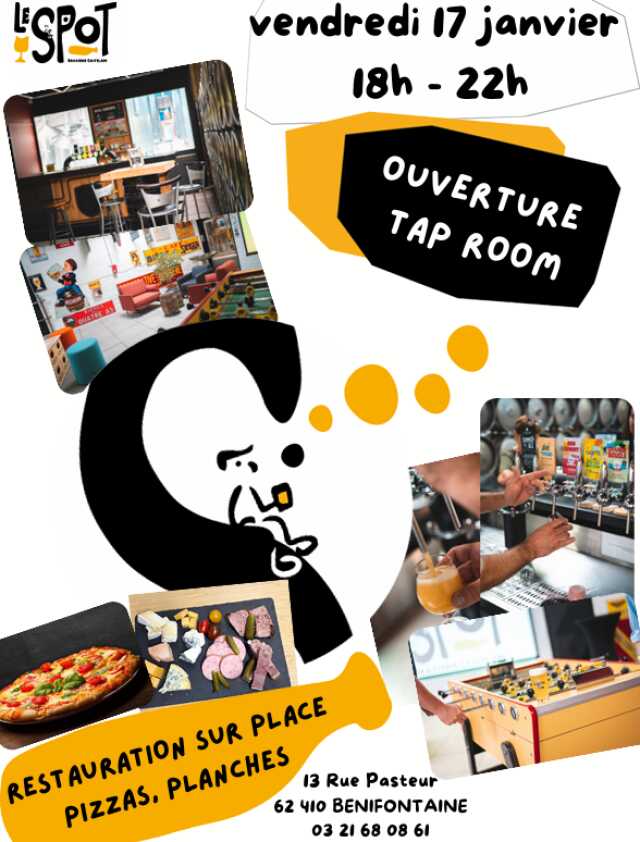 Ouverture Tap Room - Le Spot brasserie Castelain