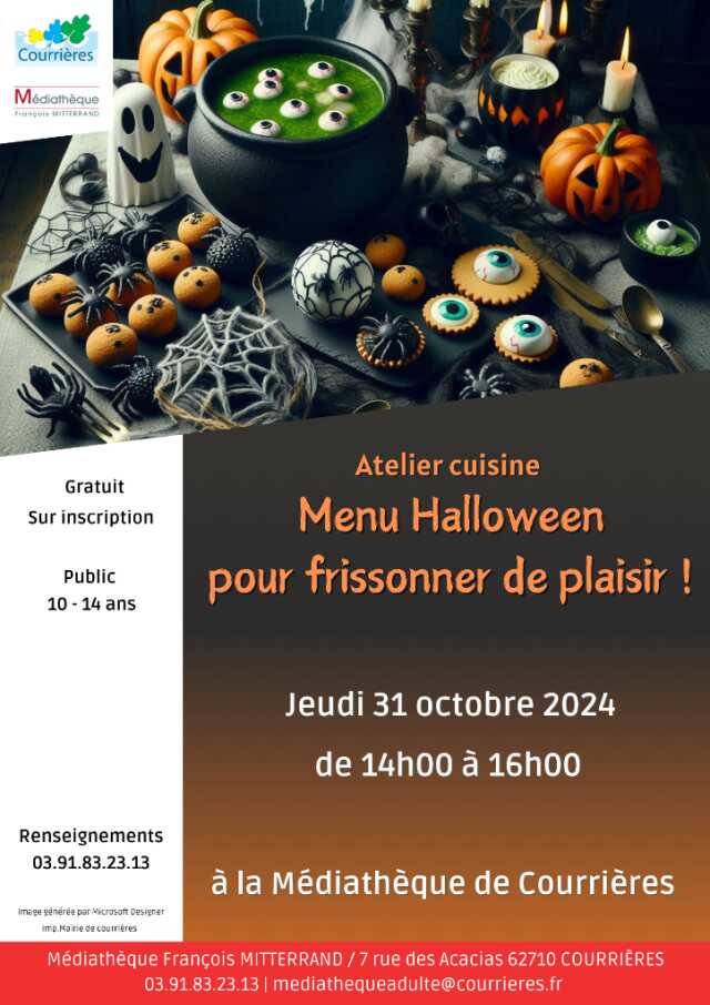 Atelier cuisine - Menu Halloween